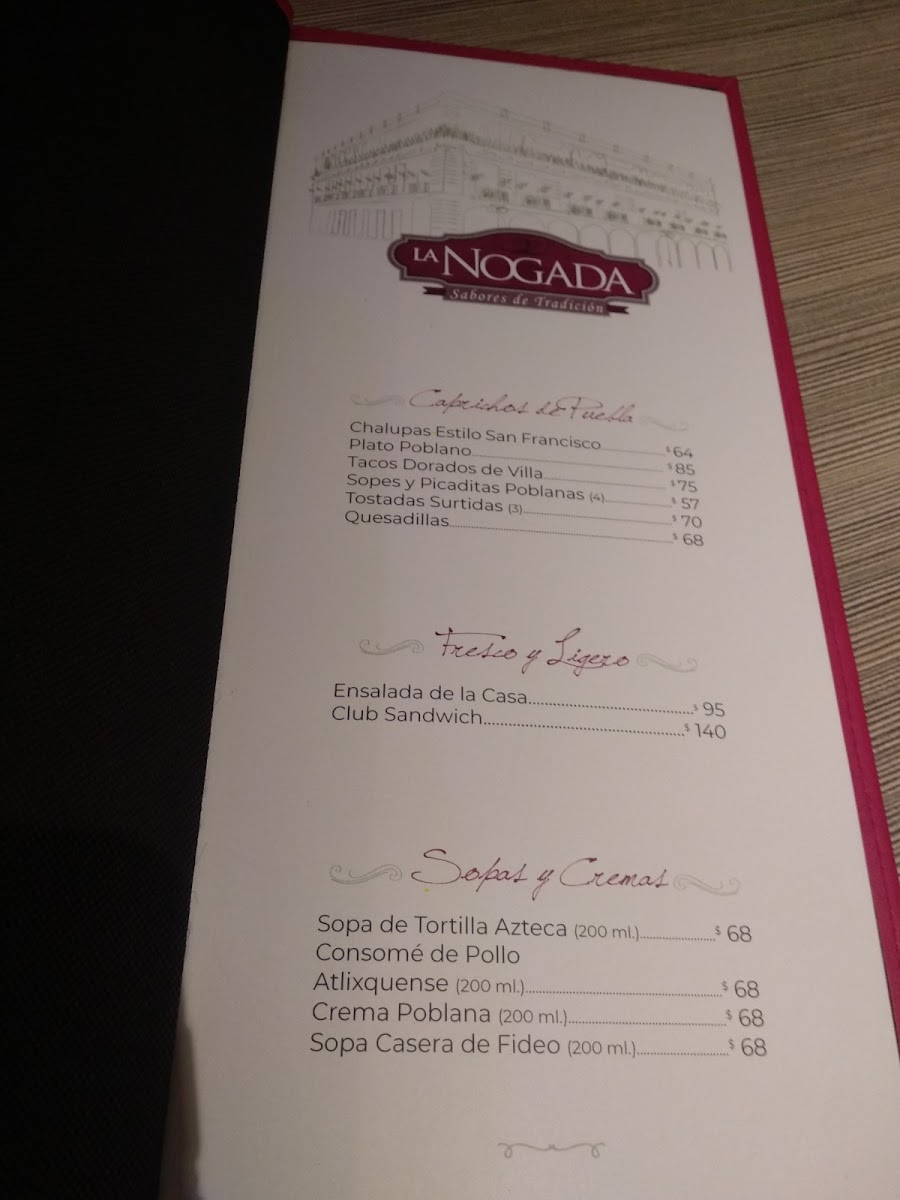 La Nogada Menu - Image 5